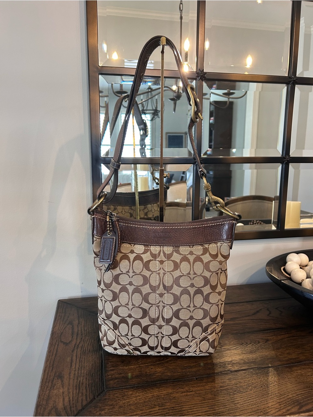 Coach Legacy Signature Hobo Shoulder Bag